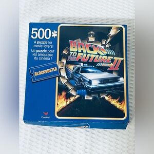 Back To The Future II 500 Piece jigsaw Puzzle Delorean Blockbuster Michael j Fox